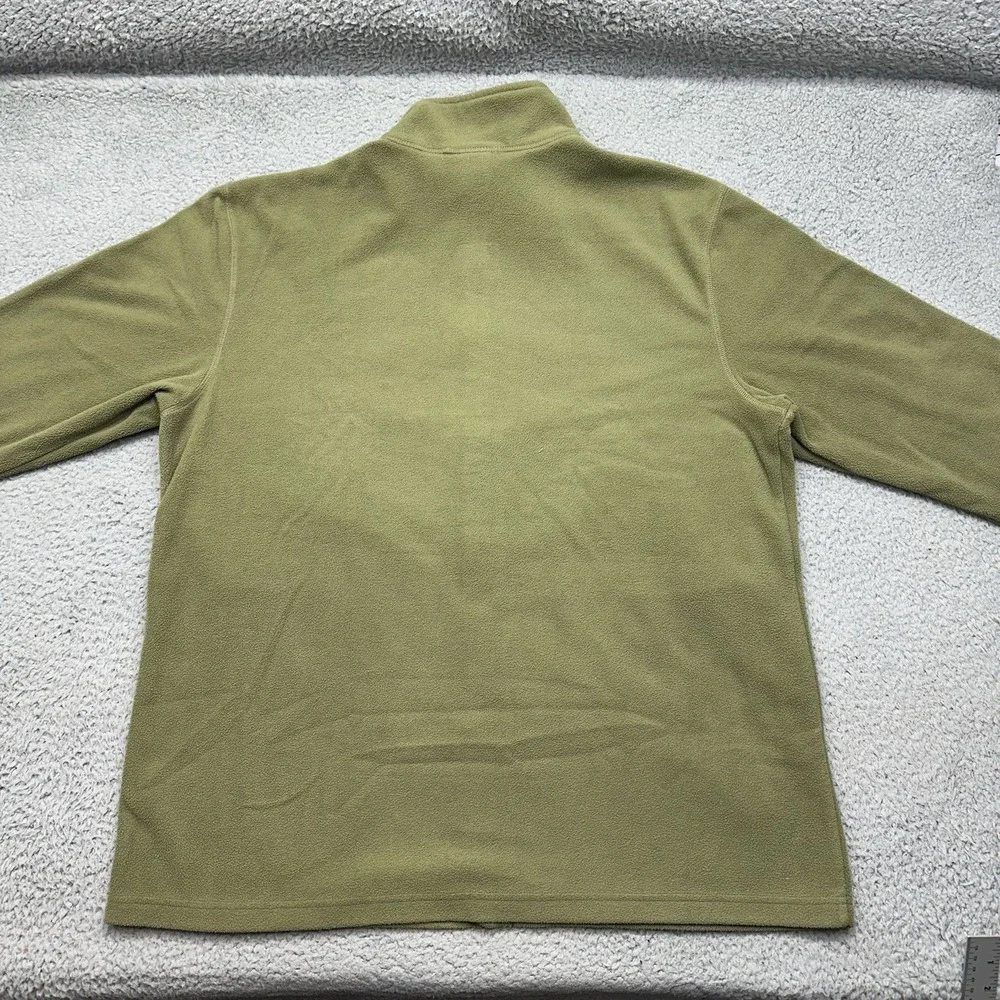 The North Face CF2Q Mens XL Sage Green Full Zip 100% Polyester Fleece Jacket F15
